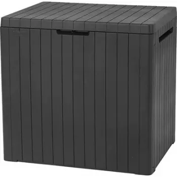 Sandėliavimo dėžė Keter City 113L — lauko dervos sodo konteineris, 113 l, grafitas