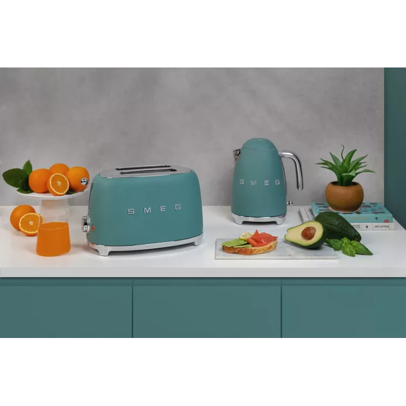 Smeg TSF01EGMEU skrudintuvas 6 2 griežinėliai 950 W Chromuotas, Žalias