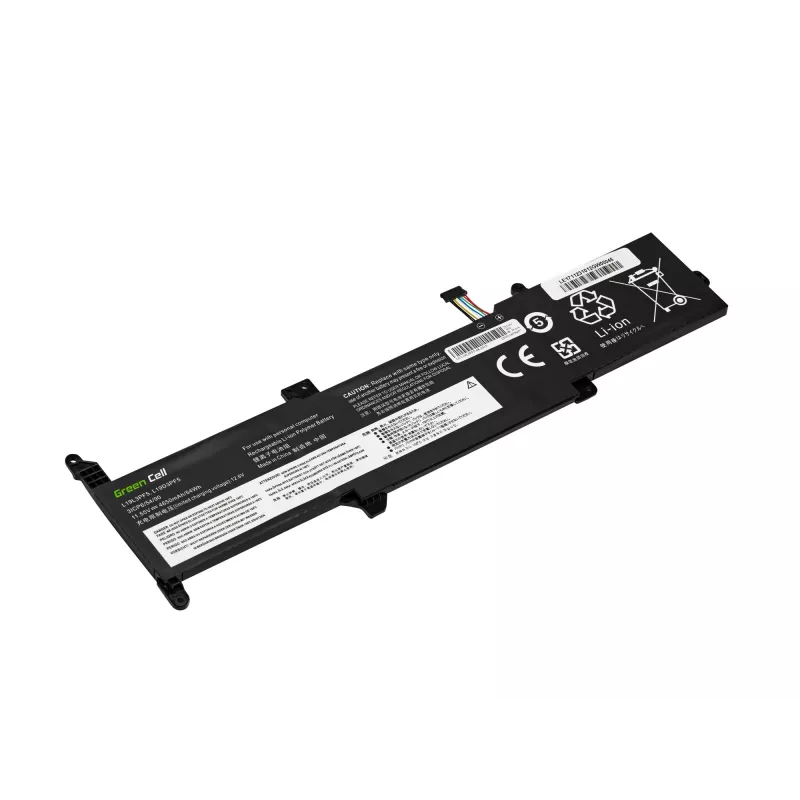 Baterija Green Cell LE171, skirta Lenovo IdeaPad (LiPo 4650 mAh, juoda)