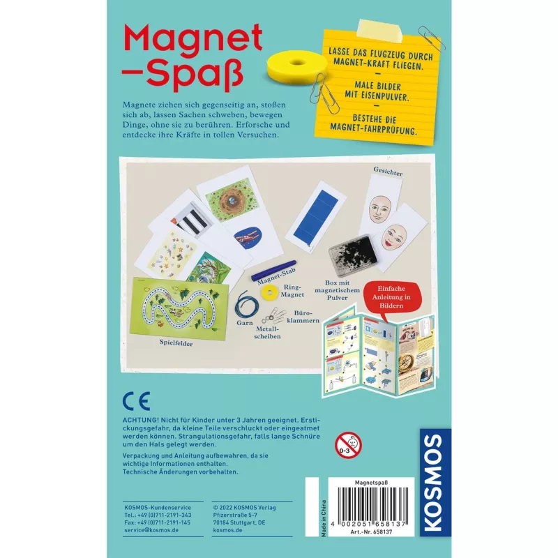 Magnet Fun, eksperimentų rinkinys