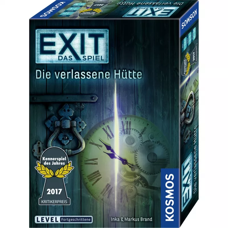 EXIT - The Game - The Abandoned Cabin, vakarėlių žaidimas Expert Game of the Year 2017