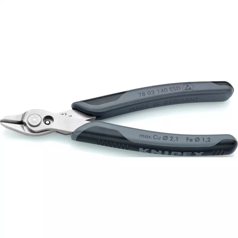 KNIPEX Super Knips XL ESD - Vielų karpikliai - 1,23 cm - 9,2 mm - 2,1 mm - 9,2 mm - apsauga nuo elektrostatinės iškrovos (ESD)