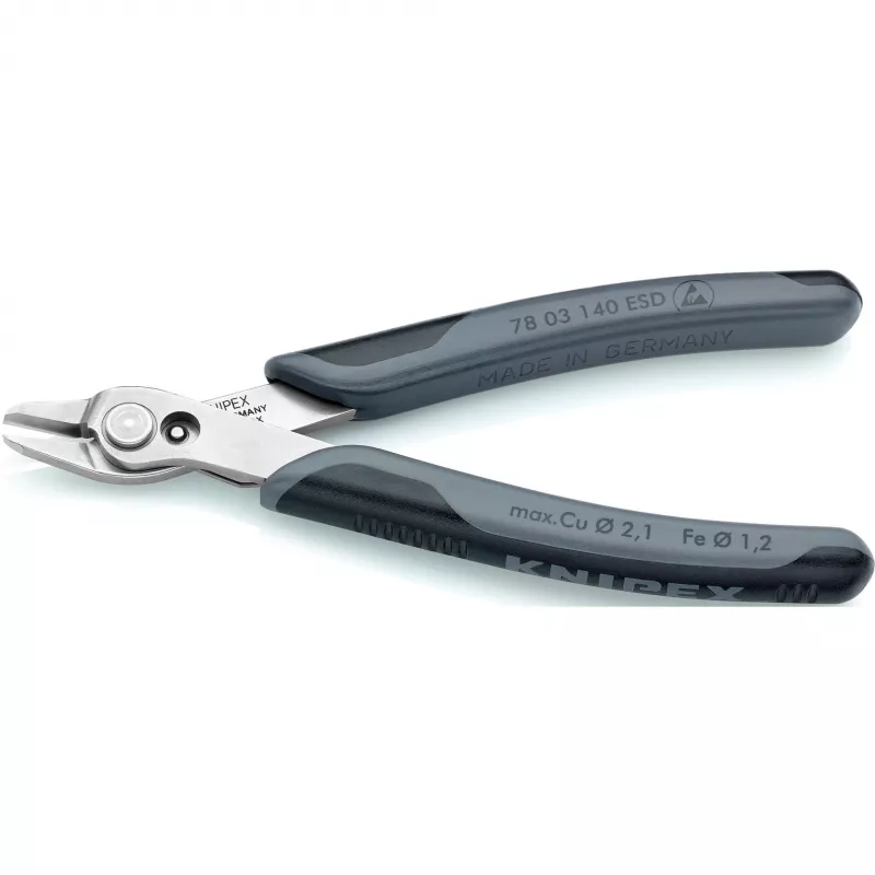 KNIPEX Super Knips XL ESD - Vielų karpikliai - 1,23 cm - 9,2 mm - 2,1 mm - 9,2 mm - apsauga nuo elektrostatinės iškrovos (ESD)