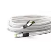 Goobay CAT 8.1 komutacinis kabelis, S/FTP (PiMF), baltas, 0,5 m - LSZH be halogenų, varis AWG 24 (55123)