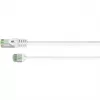 Goobay Ultra-Flexible CAT 8.1 komutacinis kabelis plonas U/FTP White - extra-short plug 99.9% (74361)