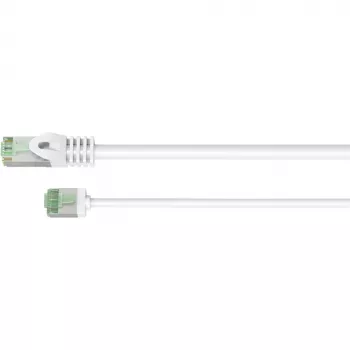 Goobay Ultra-Flexible CAT 8.1 komutacinis kabelis plonas U/FTP White - extra-short plug 99.9% (74361)