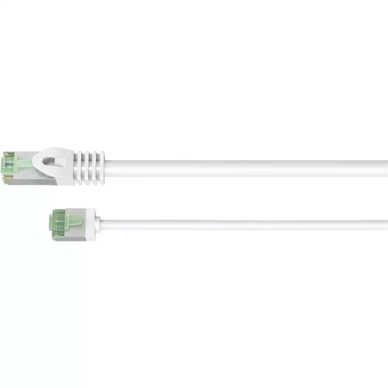 Goobay Ultra-Flexible CAT 8.1 komutacinis kabelis plonas U/FTP White - extra-short plug 99.9% (74361)
