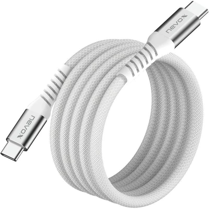 Nevox 2477 USB kabelis, baltas