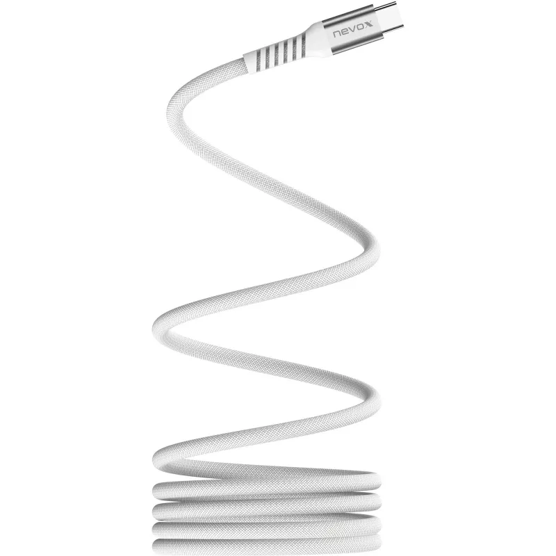 Nevox 2477 USB kabelis, baltas