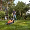 Juoda & Decker elektrinė vejapjovė su pjovimo aukščio reguliavimu, aukštis reguliuojama rankena su sulankstymu