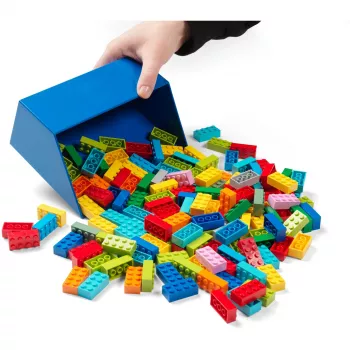 LEGO plytelių semtuvėlių rinkinys, 2 vnt., laikymo dėžutė raudona/mėlyna