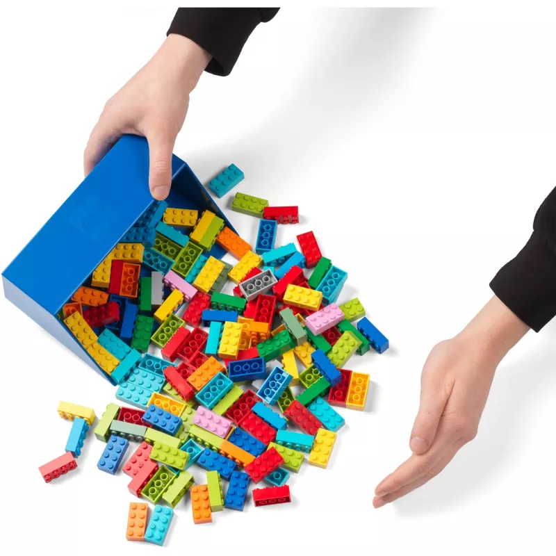 LEGO plytelių semtuvėlių rinkinys, 2 vnt., laikymo dėžutė raudona/mėlyna