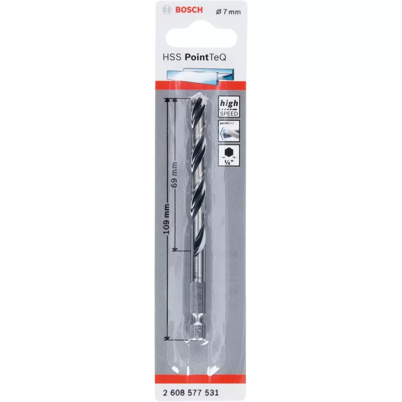 Grąžtas, Bosch 2608577531 — spiralinė konstrukcija, 1 vnt.