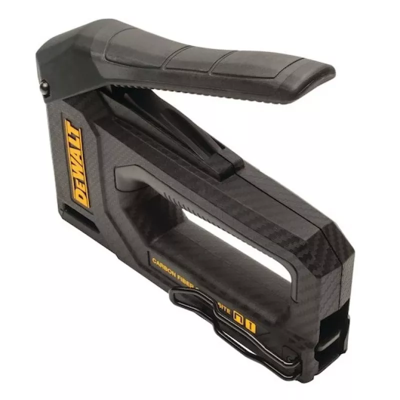 Segiklis DeWalt DWHT80276-0 anglies pluošto 2-in-1 — rankinis segiklis ir kabių kalimo įrankis, kompaktiškas dizainas
