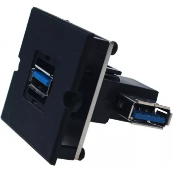 Bachmann 917.122 - USB A - USB 3.2 Gen 1 (3.1 Gen 1) - juoda