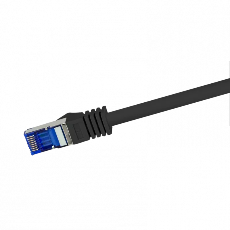 LogiLink C6A023S tinklo kabelis juodas 0,5 m Cat6a S/FTP (S-STP) (C6A023S)