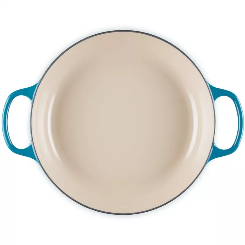 Le Creuset Signature Sekli apvali troškintuvė 30 cm Deep Teal (21180306422430)