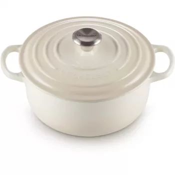Le Creuset Signature apvalus kepimo indas 22 cm Meringue kreminis (21177227164430)