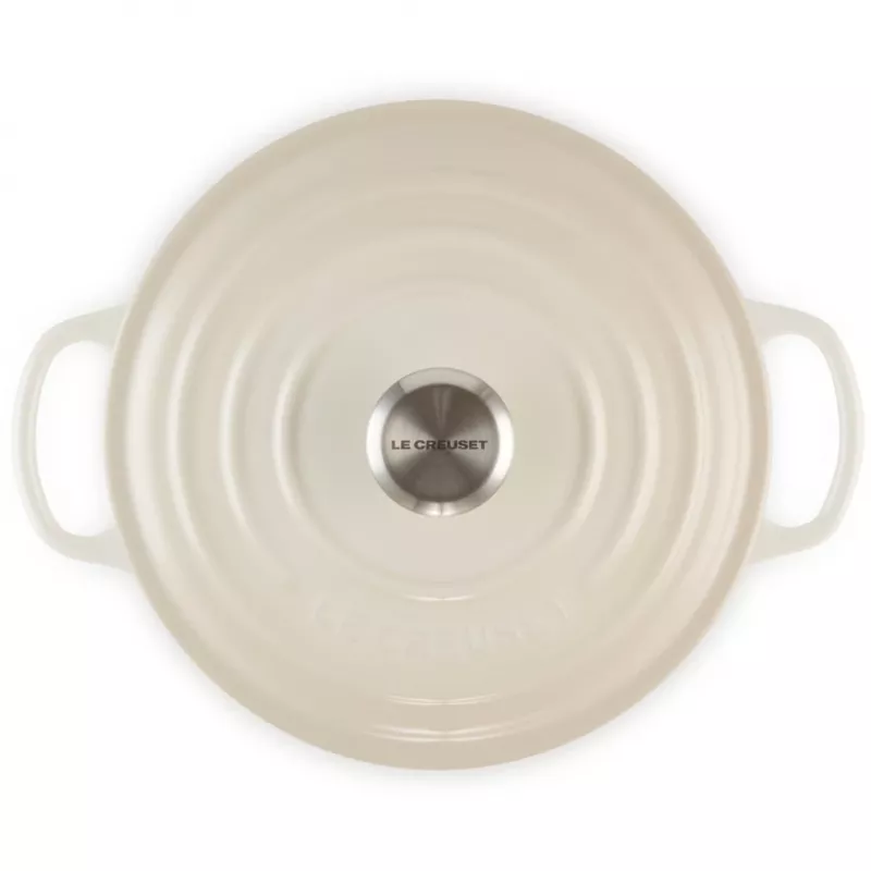 Le Creuset Signature apvalus kepimo indas 22 cm Meringue kreminis (21177227164430)