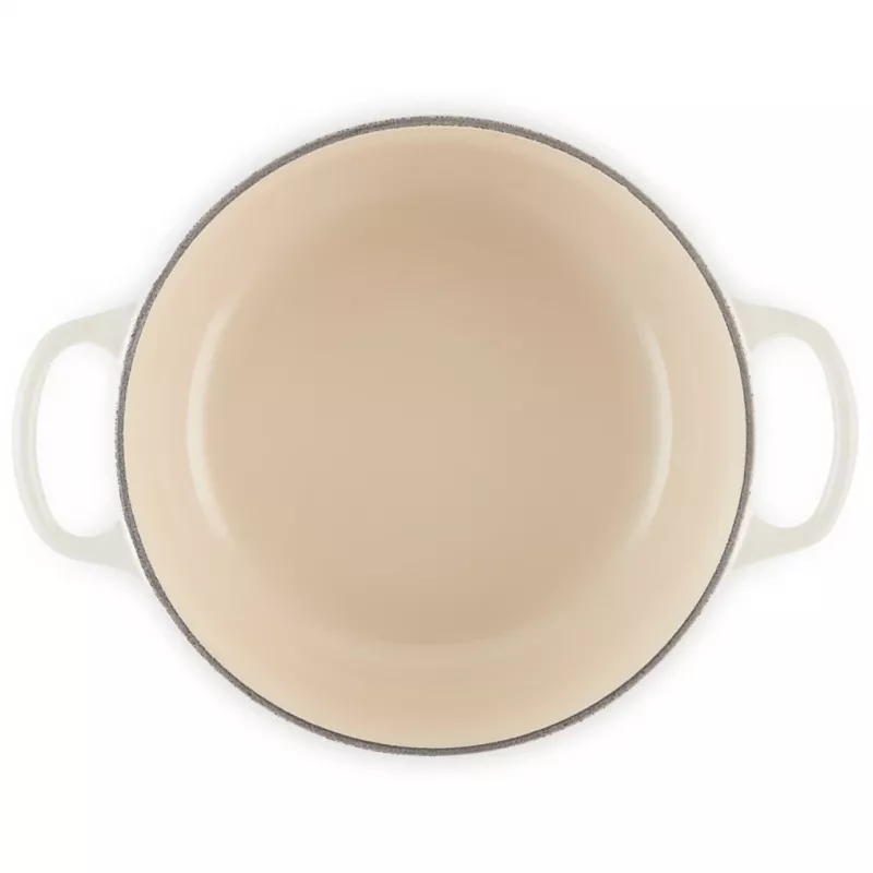 Le Creuset Signature apvalus kepimo indas 22 cm Meringue kreminis (21177227164430)