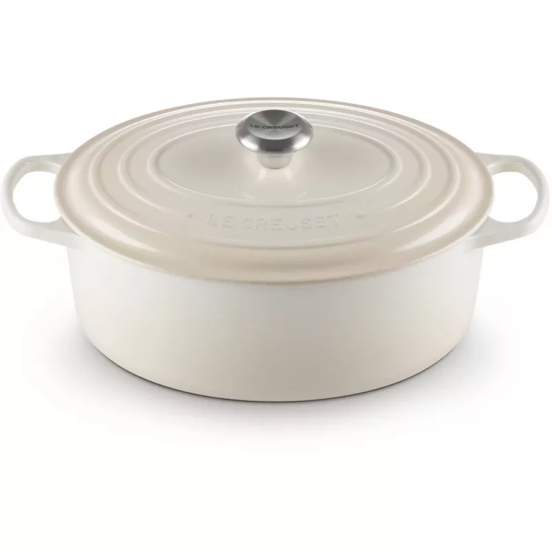 Le Creuset Signature Roaster ovalus 31cm meringue (21178317164430)