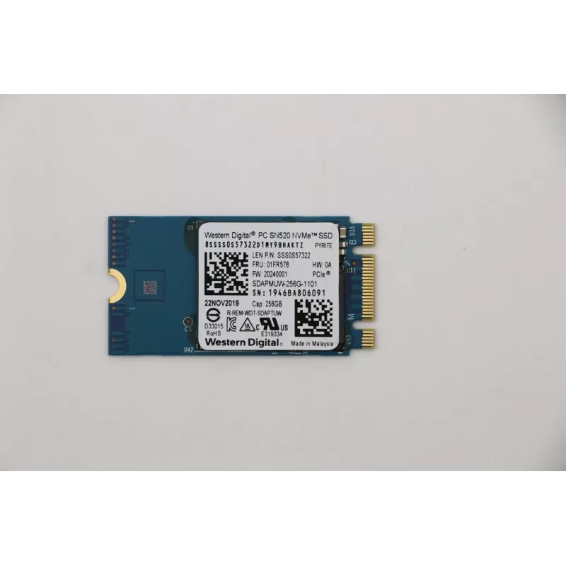 Lenovo SDK 1101 256G M.2 PCIe 2242 SS - kietojo kūno diskas - NVMe
