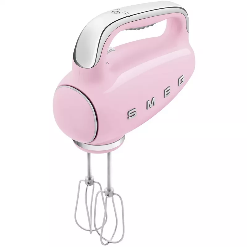 Smeg HMF01PKEU rankinis mikseris, 50-ųjų retro dizaino, rožinis