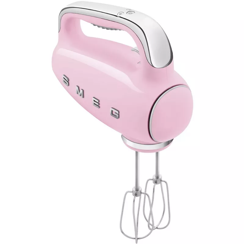 Smeg HMF01PKEU rankinis mikseris, 50-ųjų retro dizaino, rožinis