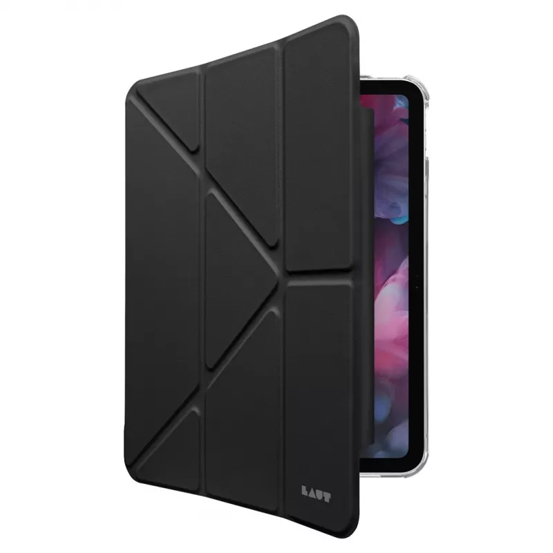 Folio dėklas LAUT Huex, skirtas iPad 10-os kartos (2022 m.) – juodos spalvos, apsauginis folio dangtelis