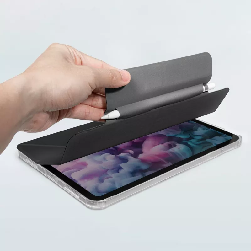 Folio dėklas LAUT Huex, skirtas iPad 10-os kartos (2022 m.) – juodos spalvos, apsauginis folio dangtelis