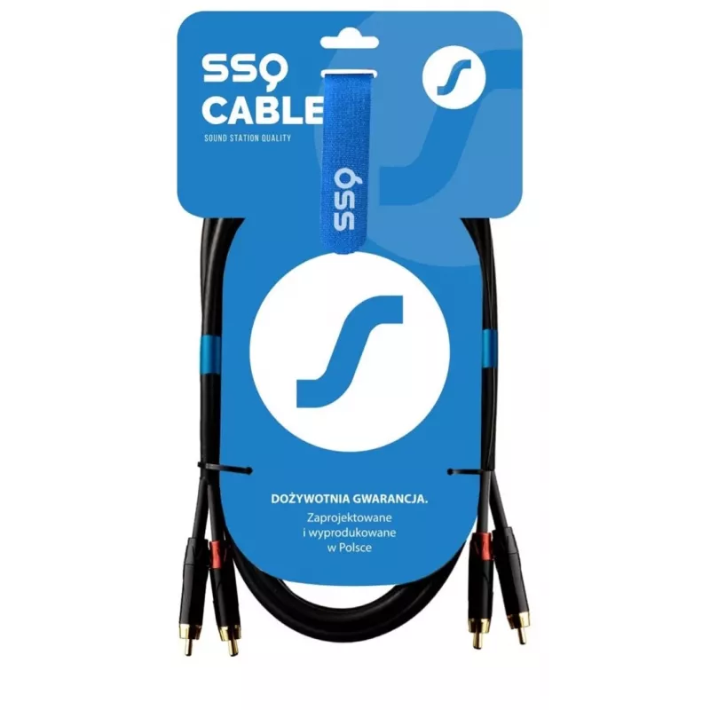 SSQ RCARCA3 - Kabelis 2x RCA - 2x RCA - 3 m, juoda