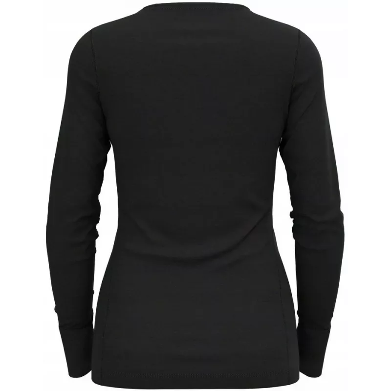 Odlo BL TOP crew neck l/s MERINO 200 moteriški marškinėliai, dydis S, juodi