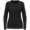 Odlo BL TOP crew neck l/s MERINO 200 moteriški marškinėliai, dydis S, juodi