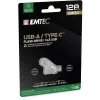 USB atmintinė Emtec 128GB USB Type-A USB Type-C D280