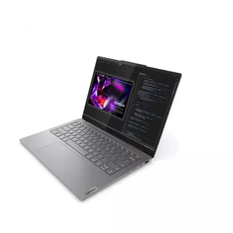 Laptop Lenovo YOGA plonas 7 14 col. Ultra 5 125H, 16GB LPDDR5, 1TB NVMe, 14 col. WUXGA OLED, Windows 11 Home, Luna Pilka