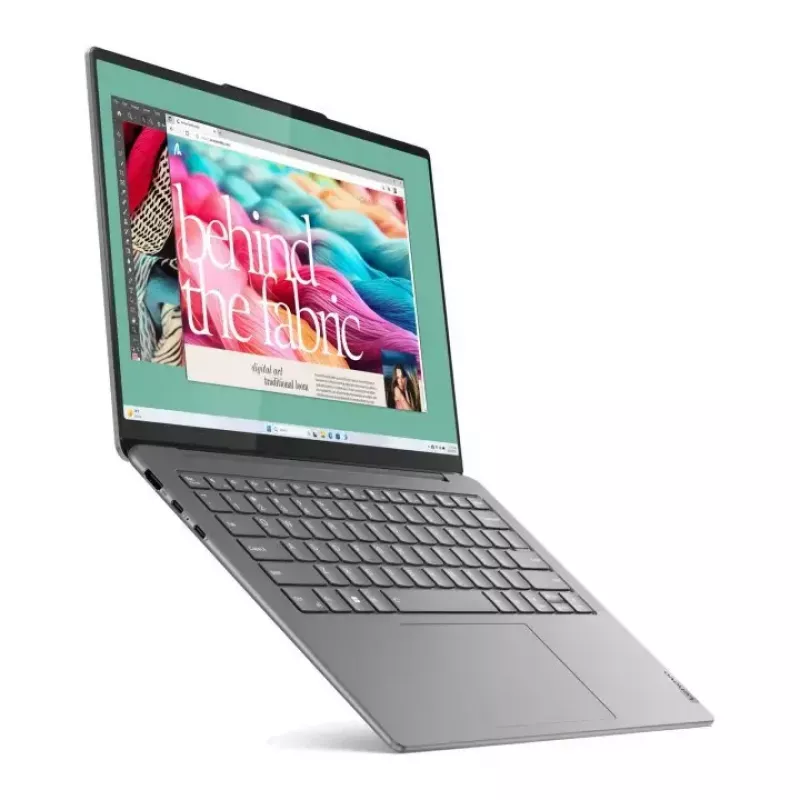 Laptop Lenovo YOGA plonas 7 14 col. Ultra 5 125H, 16GB LPDDR5, 1TB NVMe, 14 col. WUXGA OLED, Windows 11 Home, Luna Pilka
