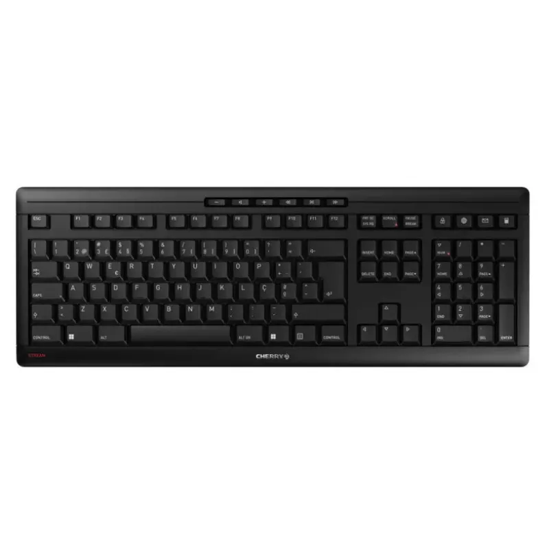 Belaidė klaviatūra CHERRY STREAM klaviatūra WIRELESS QWERTY juoda