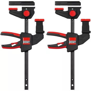 Stalo veržtuvas Bessey EZR15SET vienos rankos, 150 mm suspaudimo plotis, 60 mm gylis, juoda/raudona