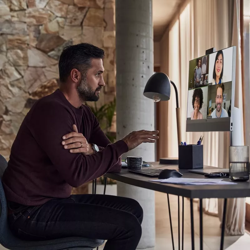 „Viskas viename“ kompiuteris HP 840 AiO G9 — Intel Core i5-14500, 23,8 col. FHD IPS, 16GB DDR5 4800, 512GB NVMe SSD, Intel UHD 770, Windows 11 Pro