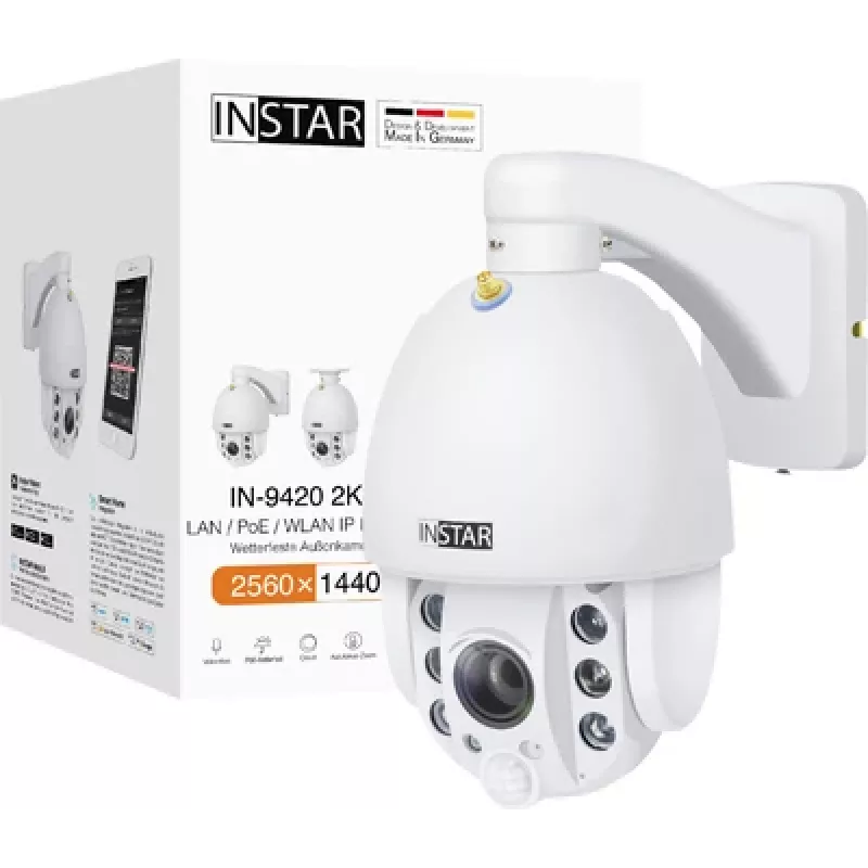 IP apsaugos kamera Instar IN-9420 2K+ (14092) 2560x1440 pikselių PTZ LAN WLAN PoE