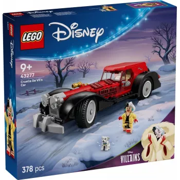 LEGO rinkinys „Cruella De Vil automobilis“ 43277 – kolekcinis konstravimo rinkinys