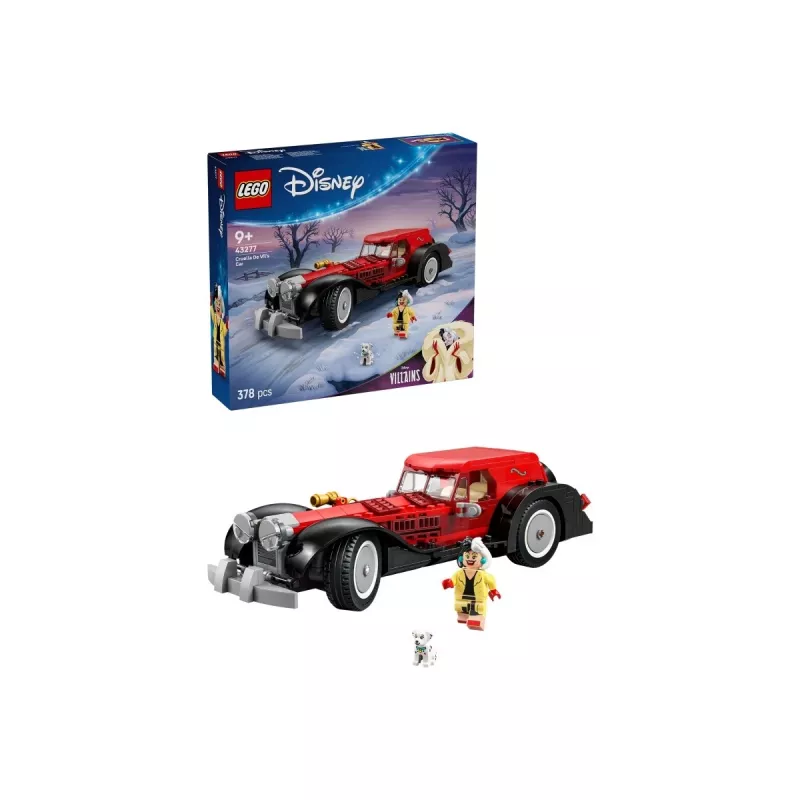 LEGO rinkinys „Cruella De Vil automobilis“ 43277 – kolekcinis konstravimo rinkinys