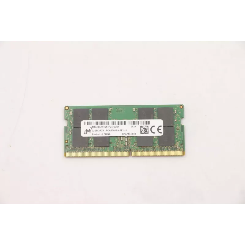 SODIMM, 32 GB, DDR4, 3200, Micron (5M30V06807) SODIMM yra Lenovo atminties modulis. Originalus Lenovo produktas — MPN: 5M30V06807 · EAN: 5704174458647.