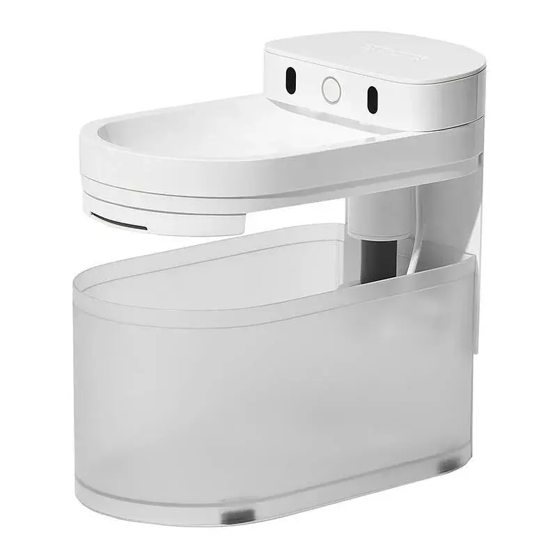 Kačių fontanas Catlink Pure 3 CL-WB-02 baltas su filtravimo sistema ir reguliuojamu vandens srautu