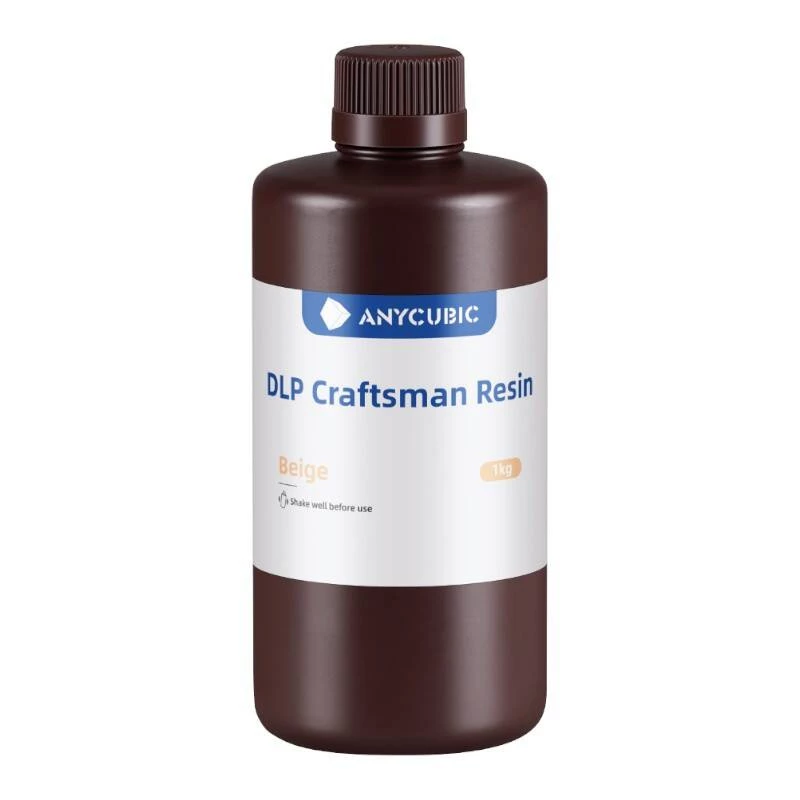 DLP derva AnyCubic SDHLBG-104C smėlio spalvos 1 kg, skirta SLA/DLP 3D spausdintuvams
