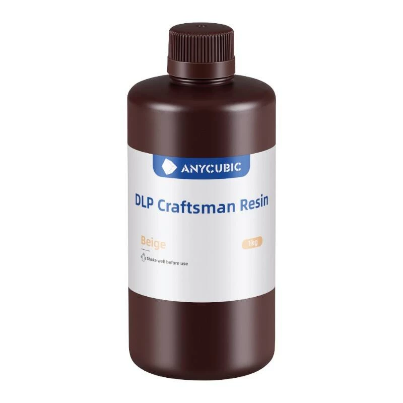 DLP derva AnyCubic SDHLBG-104C smėlio spalvos 1 kg, skirta SLA/DLP 3D spausdintuvams