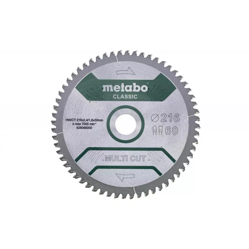 Disko pjūklas Metabo 628066000 21,6 cm
