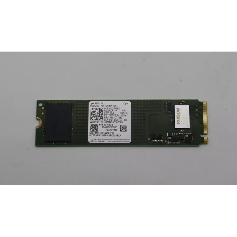 Vidinis SSD Lenovo 256GB SATA III modelis 5SS1D71683