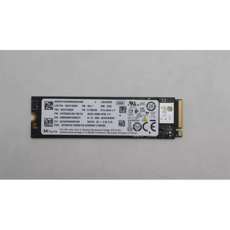 Lenovo Ssd_Asm 256G M.2.2280 Pcie4X4 Skh Op