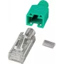 EFB Elektronik gamintojo RJ45 kištukas STP TM11 žalias 100 vienetų 3 elementų Cat - kabelių / adapterių rinkinys - tinklas